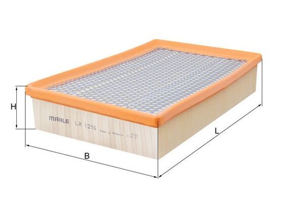 Mahle LX1216 Air Filter - 1
