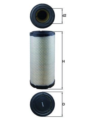Mahle LX1241 Air Filter - 1