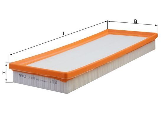 Mahle LX1249 Air Filter - 1