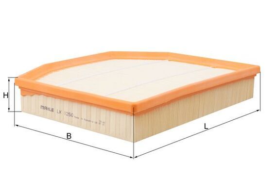 Mahle LX1250 Air Filter - 1
