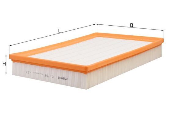 Mahle LX1500 Air Filter - 1