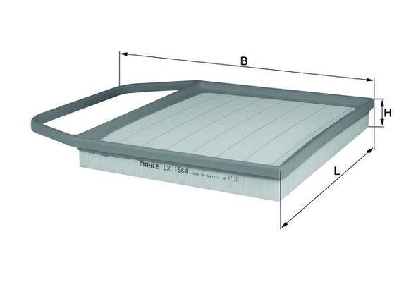 Mahle LX1564 Air Filter - 1