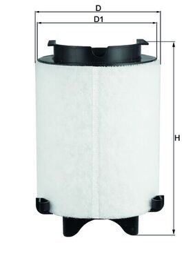 Mahle LX1566/1 Air Filter - 1