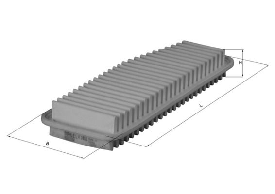 Mahle LX1611 Air Filter - 1