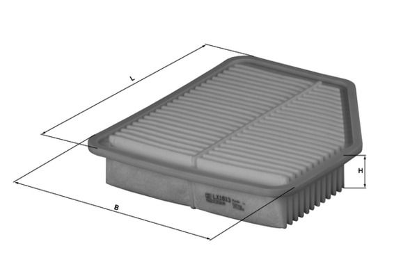 Mahle LX1613 Air Filter - 1