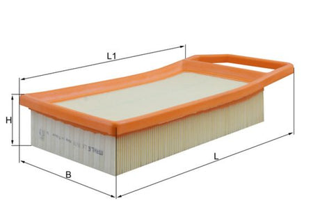 Mahle LX1619 Air Filter - 1