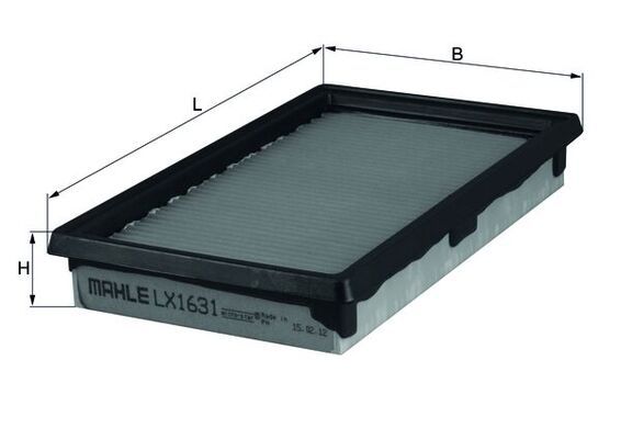 Mahle LX1631 Air Filter - 1