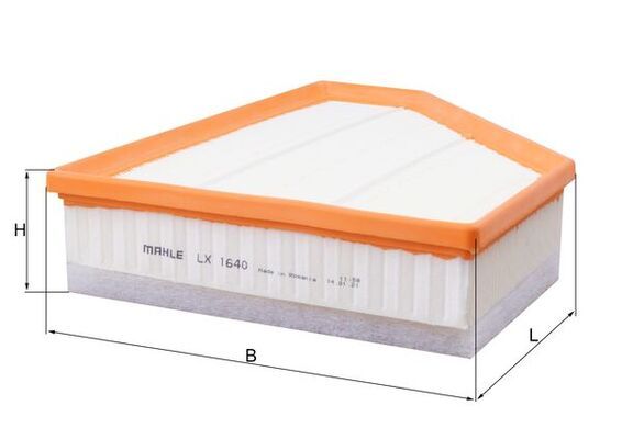Mahle LX1640 Air Filter - 1