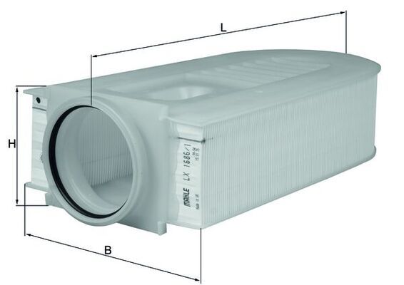 Mahle LX1686/1 Air Filter - 1