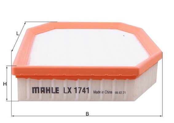 Mahle LX1741 Air Filter - 1