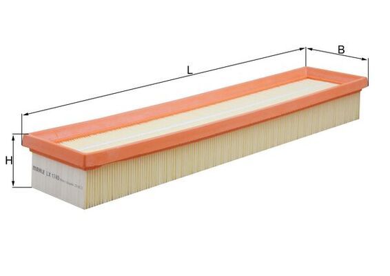 Mahle LX1745 Air Filter - 1