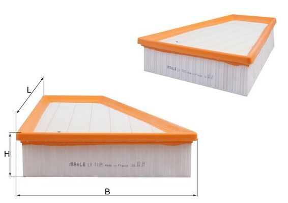 Mahle LX1885 Air Filter - 1