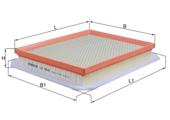 Mahle LX1926 Air Filter - 1
