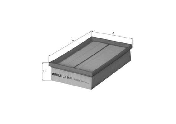 Mahle LX2671 Air Filter - 1