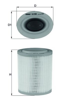 Mahle LX2790 Air Filter - 1