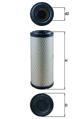 Mahle LX2958 Air Filter - 1