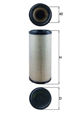 Mahle LX2959 Air Filter - 1
