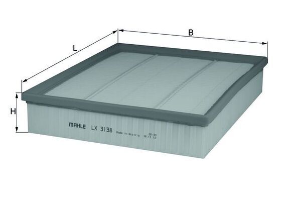Mahle LX3138 Air Filter - 1