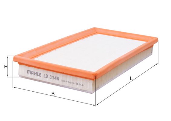 Mahle LX3148 Air Filter - 1