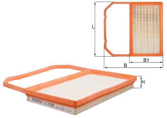 Mahle LX3306 Air Filter - 1