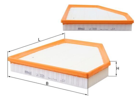 Mahle LX3320 Air Filter - 1
