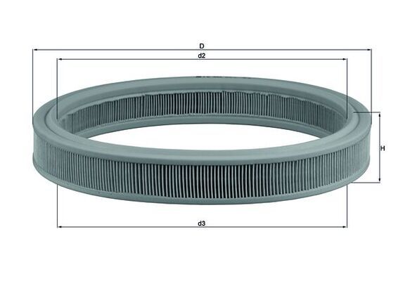 Mahle LX332 Air Filter - 1