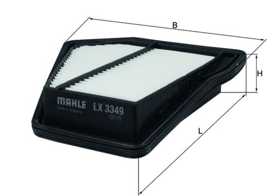 Mahle LX3349 Air Filter - 1