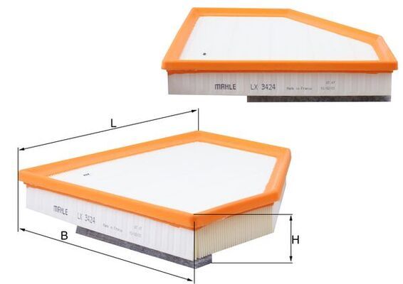 Mahle LX3424 Air Filter - 1