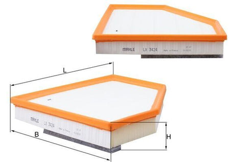 Mahle LX3424 Air Filter - 1