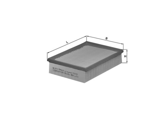 Mahle LX343 Air Filter - 1