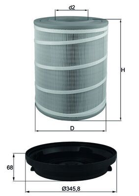 Mahle LX3480KIT Air Filter - 1