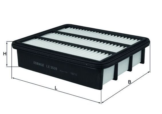Mahle LX3539 Air Filter - 1