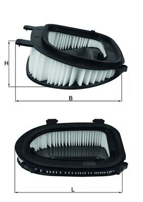 Mahle LX3541 Air Filter - 1
