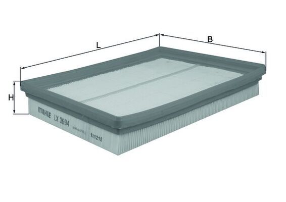 Mahle LX3694 Air Filter - 1