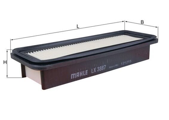 Mahle LX3887 Air Filter - 1