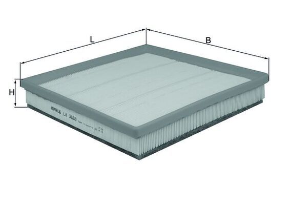Mahle LX3888 Air Filter - 1