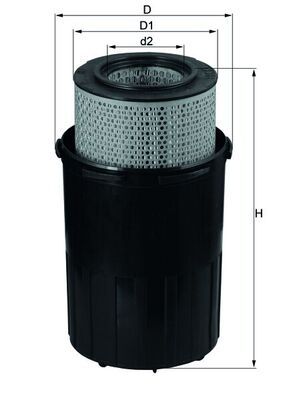 Mahle LX388 Air Filter - 1