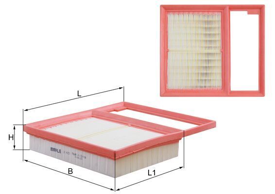 Mahle LX4157 Air Filter - 1