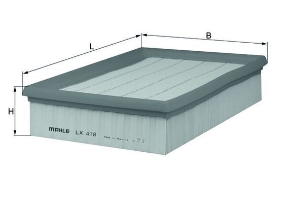 Mahle LX418 Air Filter - 1