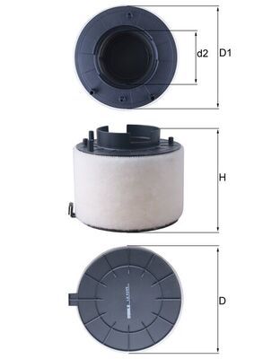 Mahle LX4249 Air Filter - 1