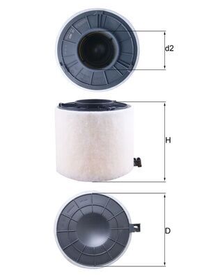 Mahle LX4407 Air Filter - 1
