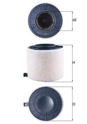 Mahle LX4410 Air Filter - 1