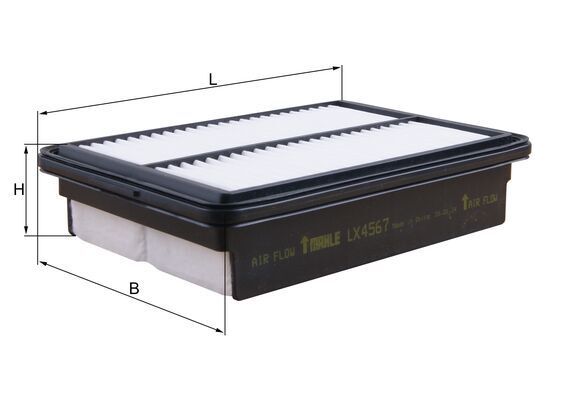 Mahle LX4567 Air Filter - 1