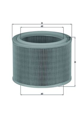 Mahle LX486 Air Filter - 1