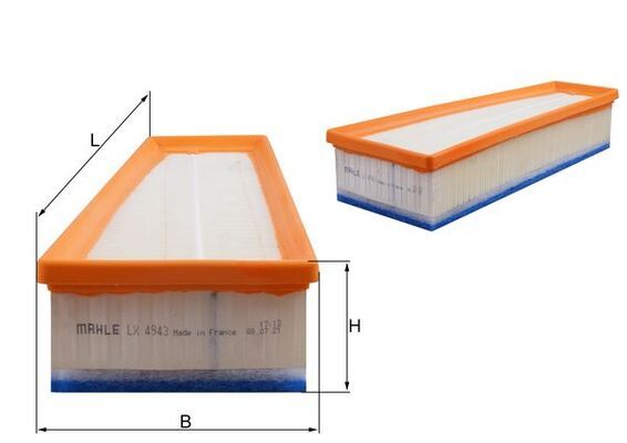 Mahle LX4943 Air Filter - 1