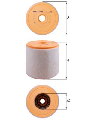 Mahle LX4959 Air Filter - 1