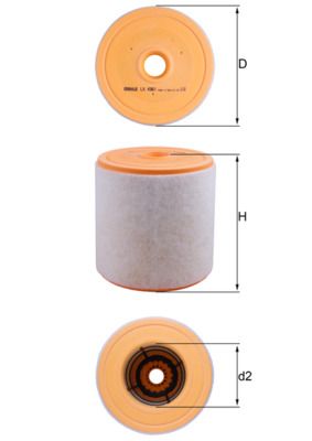 Mahle LX4961 Air Filter - 1