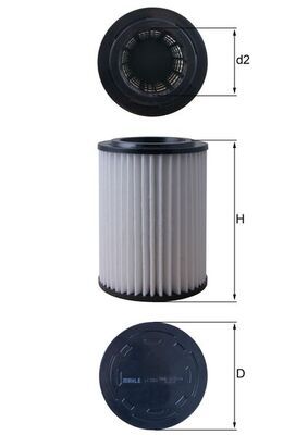 Mahle LX5363 Air Filter - 1