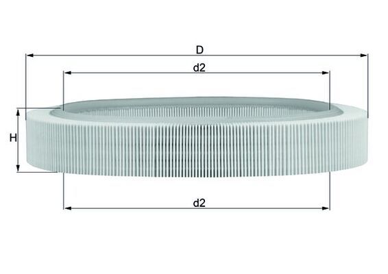 Mahle LX58 Air Filter - 1