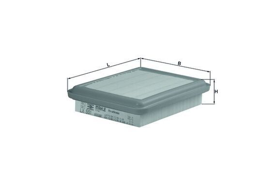 Mahle LX591 Air Filter - 1
